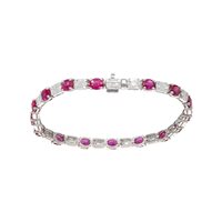 Vicenza - Piazzetta Palladio 2 - Bracelet Crivelli Woman RUBINO in White Gold Rubino 6.5 Ct 390-BA0520B-D-W RB 6.5 - 390-BA0520B-D-W RB 6.5